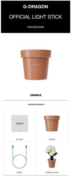 G-DRAGON - LIGHTSTICK OFFICIAL - CRADLE (accessoires)