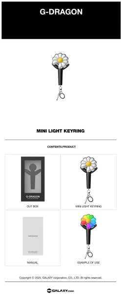 G-DRAGON - LIGHTSTICK OFFICIAL - MINI STICK KEYRING (accessoires)