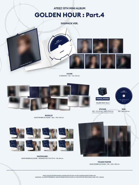 Ateez - Golden hour: part.4 (CD Nieuw)