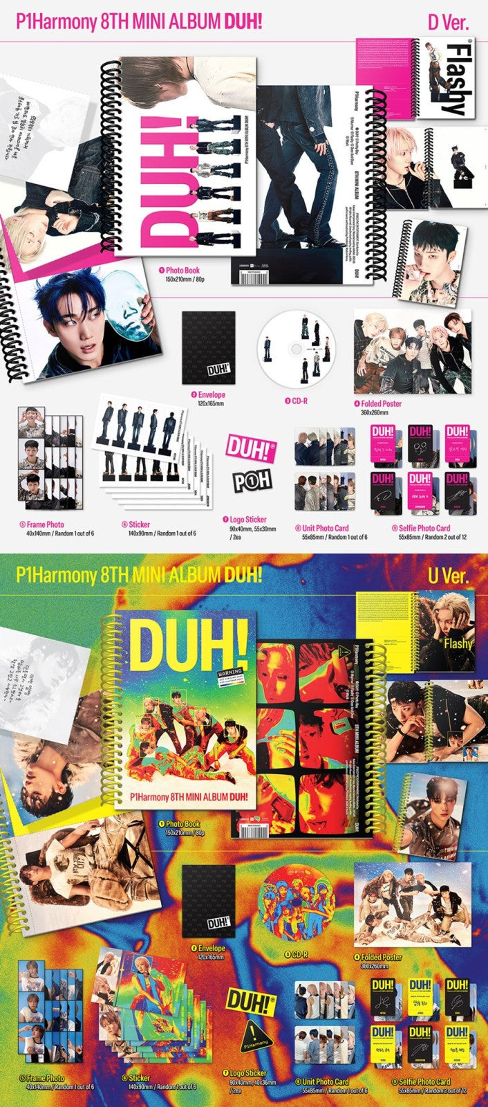 P1harmony - Duh! (Random version CD Nieuw)