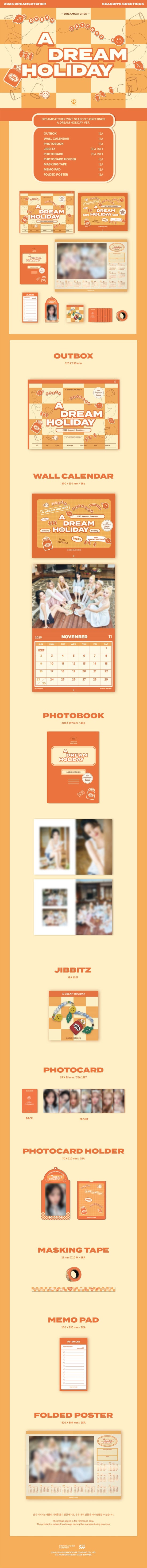 Dreamcatcher =calendar= - 2025 season's greetings - dreamcatcher (Merchandise)