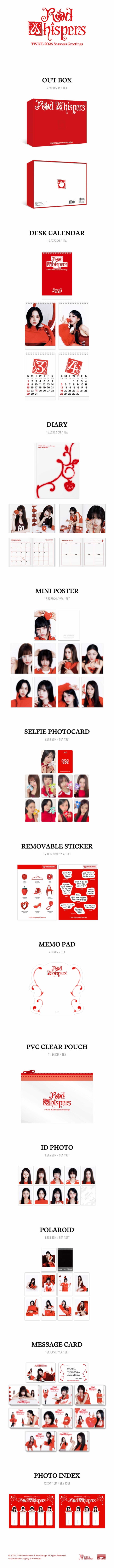 Twice =calendar= - Season's greetings - twice (accessoires)
