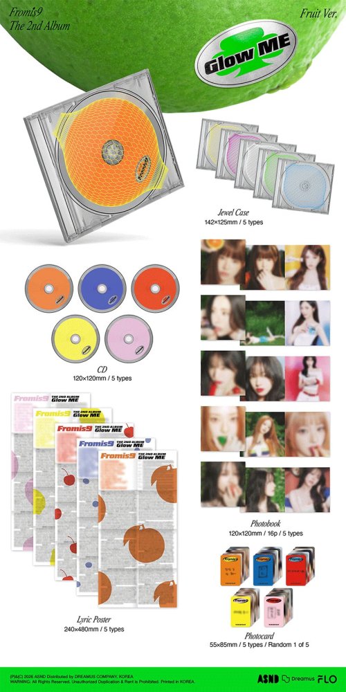 Fromis_9 - Glow me (Member ver. CD Nieuw)