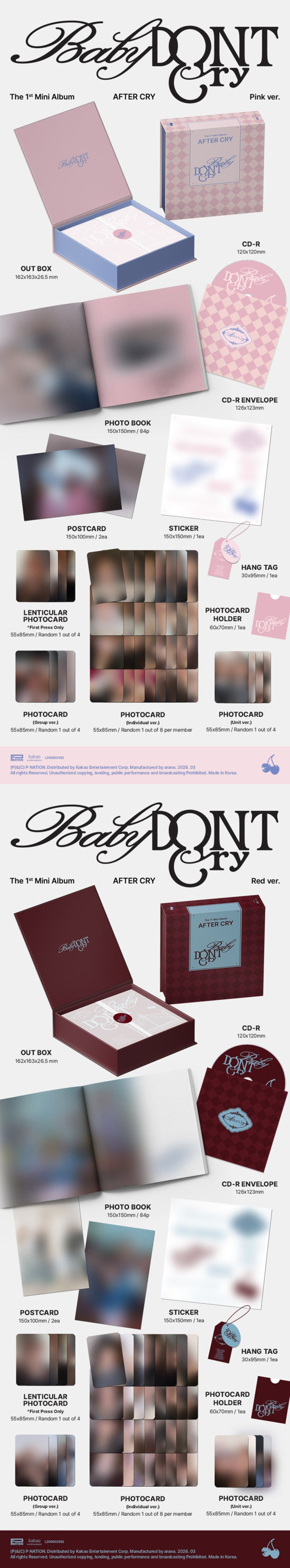 Baby Dont Cry - After cry (CD Nieuw)
