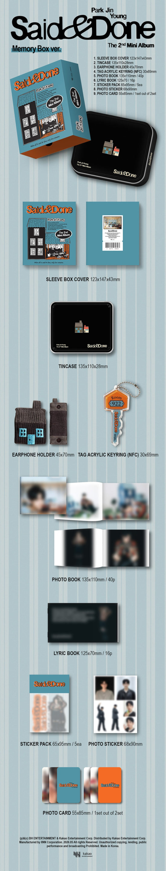 Jinyoung - Said & done (accessoires)
