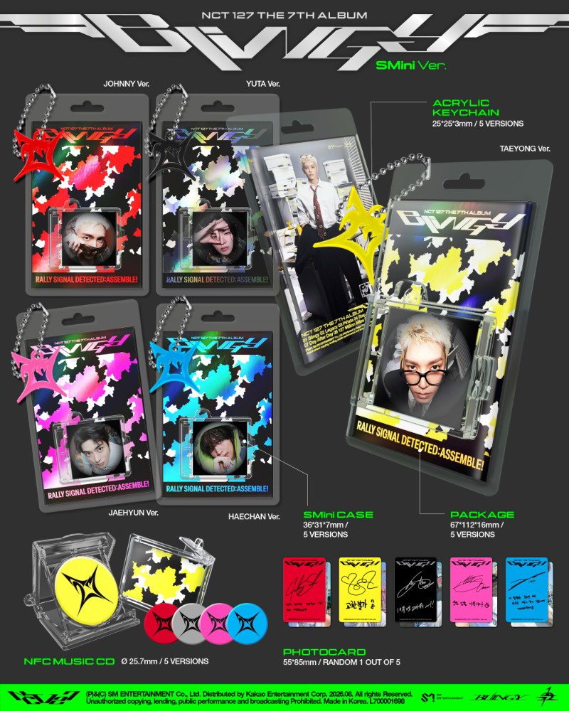 Nct 127 - Blingy (SMini Ver. accessoires)