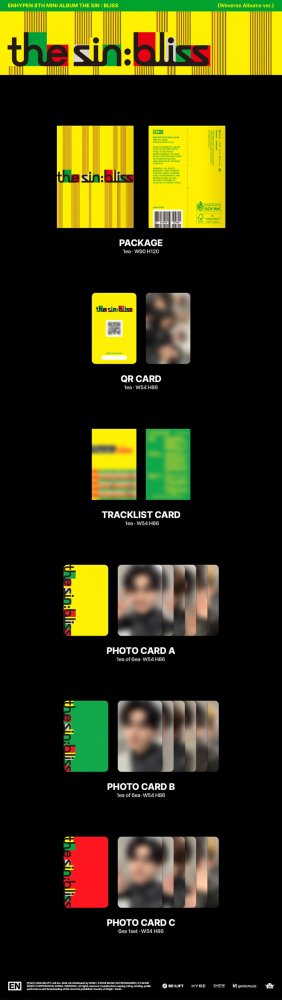 Enhypen - The sin: bliss (Photocard ver. accessoires)